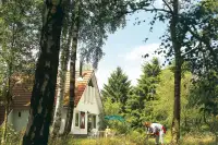 De bungalow middenin de bosrijke omgeving