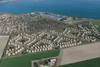 Luchtfoto van Roompot Zeeland Village