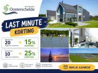 Last minute naar Zeeland: tot 25% korting bij Waterresort Oosterschelde