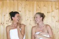 Genieten in de sauna