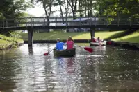 Varen rondom het park