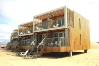 De strandhuisjes op Landal Beach Villa's Hoek van Holland