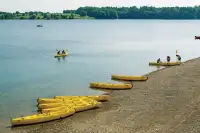Kanoën op het recreatiemeer